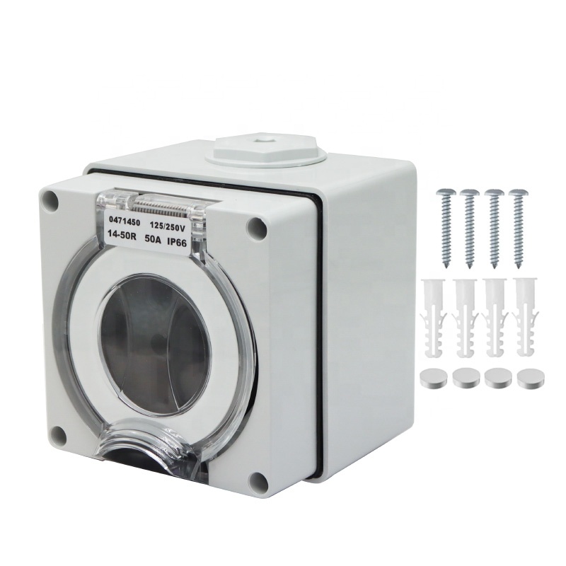 Outdoor Power Receptacle - 50암페어 발전기 RV 전원 인렛 박스