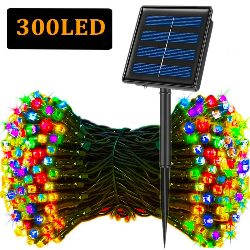 Outdoor Solar Power Xmas Lights - 5M-32M LED 태양 문자열 조명 300LED