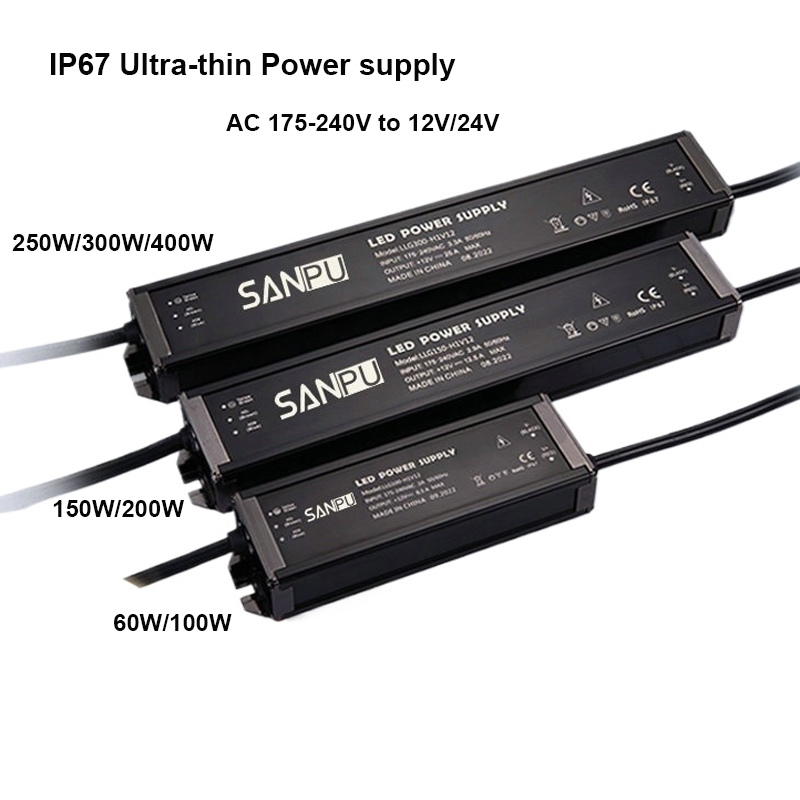Outdoor Power Supply 12V - 초박형 IP67 방수 전원 공급 장치