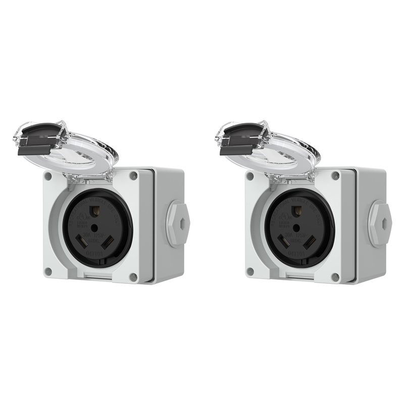 Outdoor Power Receptacle - 2X 30Amp 전원 콘센트 박스, 125볼트