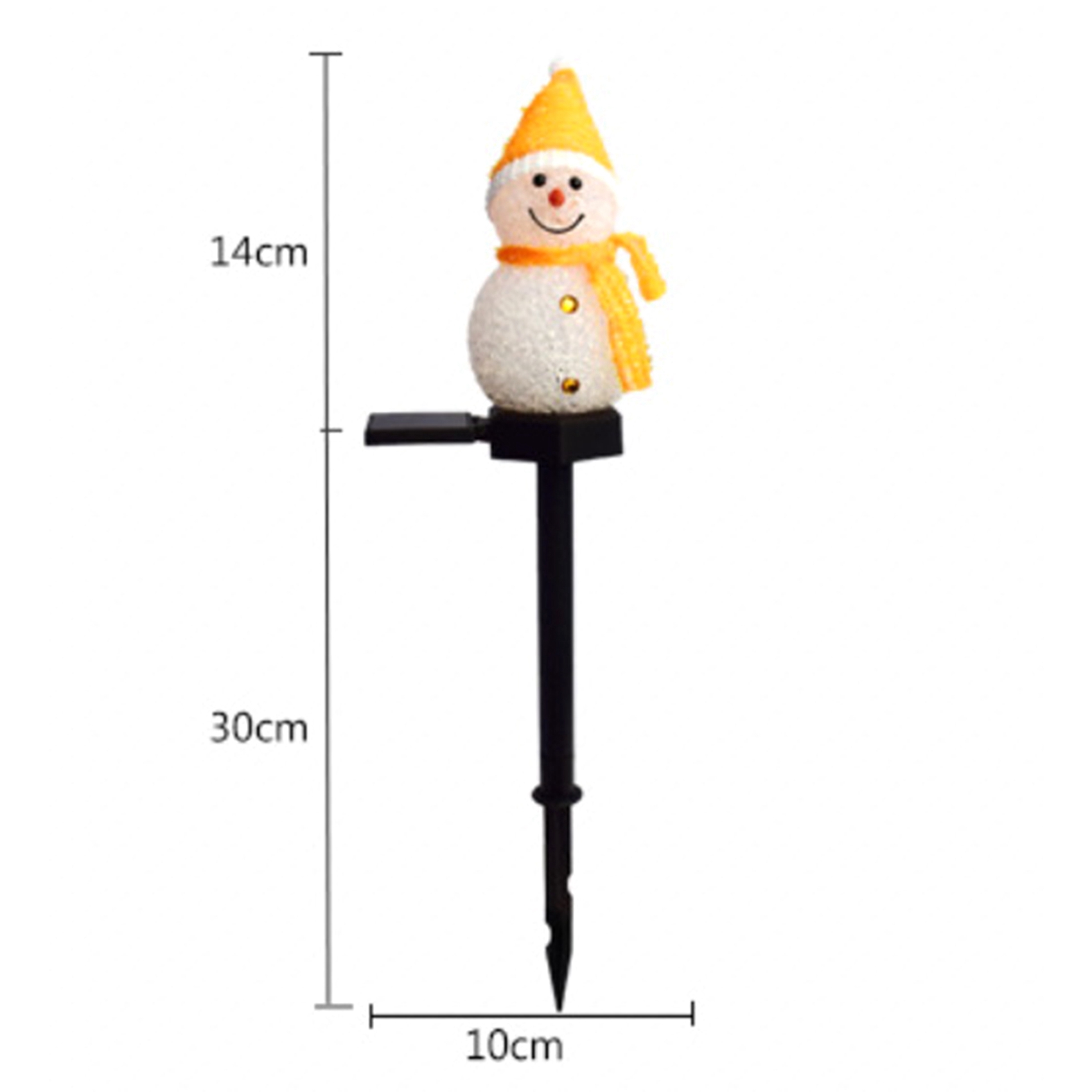 Outdoor Solar Power Xmas Lights - ABAH-눈사람 태양광 조명 크리스마스 태양열 LED