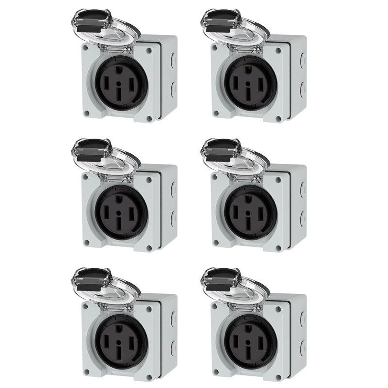 Outdoor Power Receptacle - ABZL 6X 50Amp 전원 콘센트 박스,