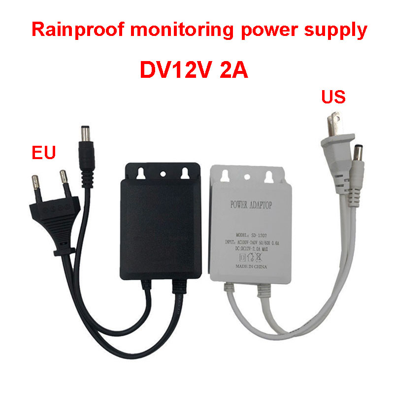 Outdoor Power Supply 12V - 미국 EU 야외 방수 전원 어댑터,