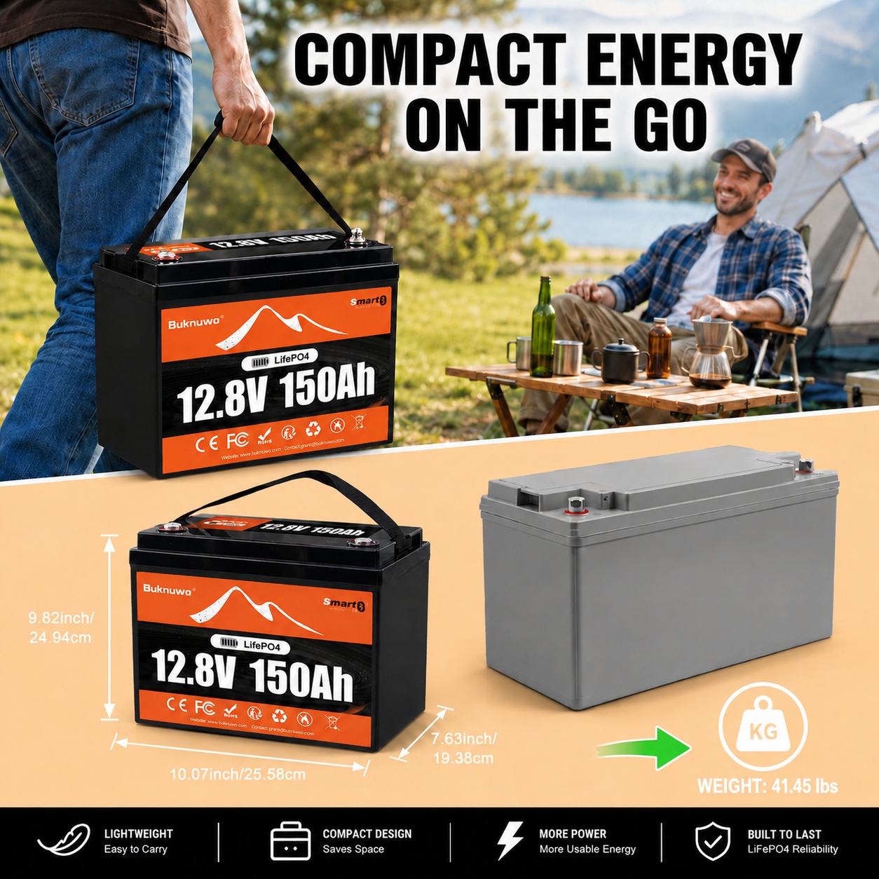 부크누워 스마트 12V/12.8V 150Ah 블루투스  - Outdoor Power Supply 12V 리뷰 및 가격