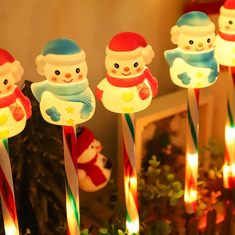 야외 태양광 LED 램프 산타 & 눈사람 모양 잔디 조 - Outdoor Solar Power Xmas Lights 리뷰 및 가격
