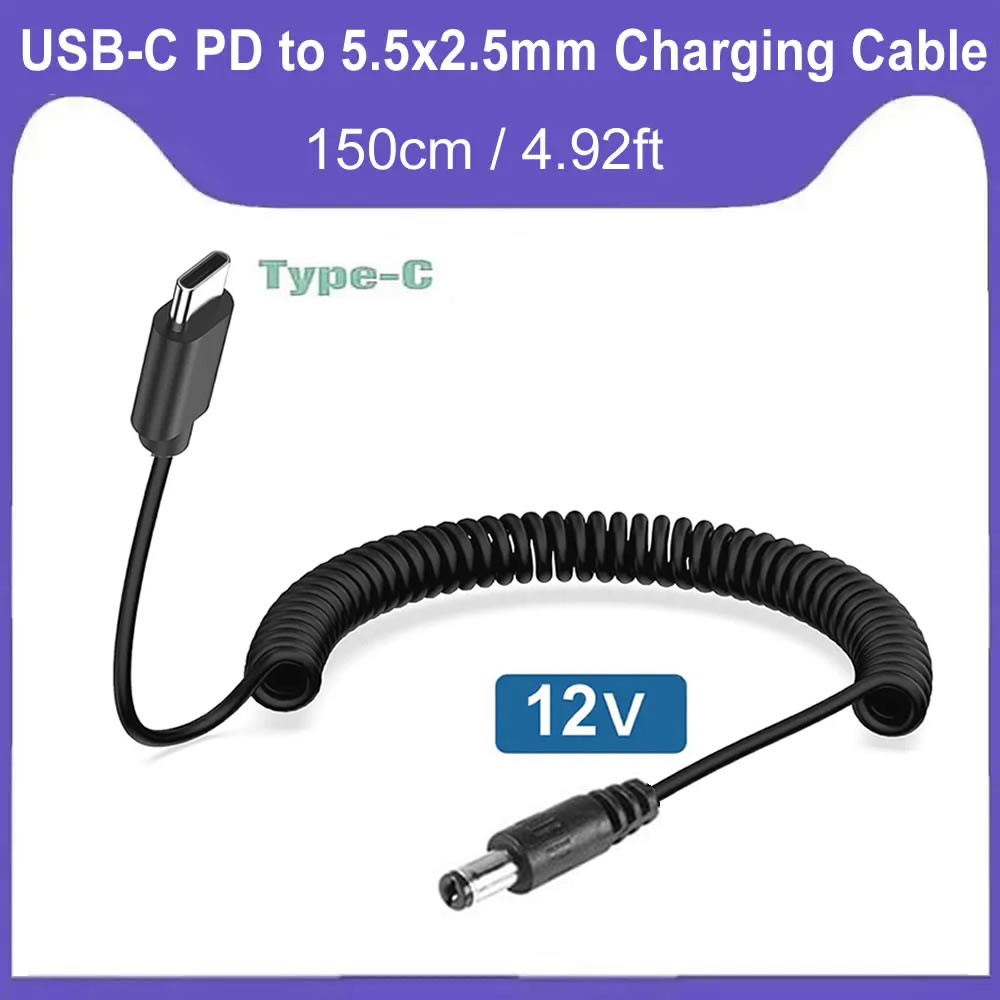 USB C to DC 5.5mm x 2.5mm 전원 코 - Outdoor Power Supply 12V 리뷰 및 가격