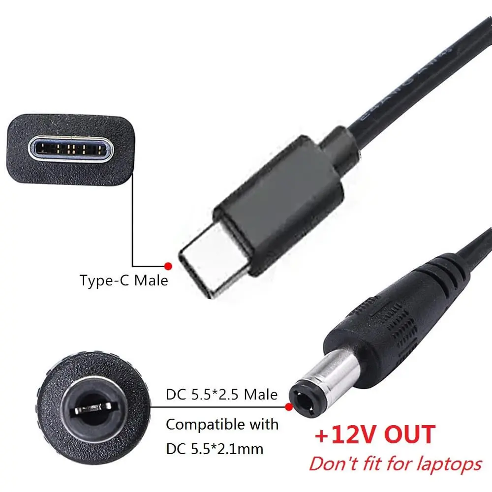 USB C to DC 5.5mm x 2.5mm 전원 코 - Outdoor Power Supply 12V 리뷰 및 가격
