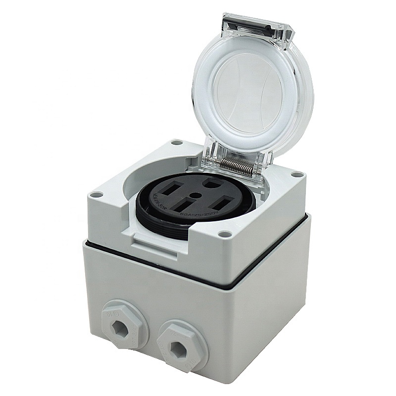 50암페어 발전기 RV 전원 인렛 박스 플라스틱 방수  - Outdoor Power Receptacle 리뷰 및 가격
