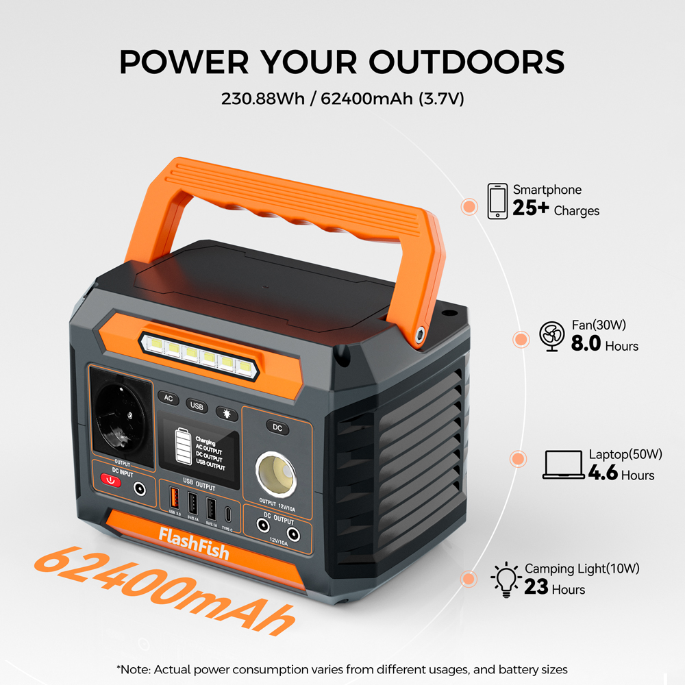 P66 휴대용 파워스테이션 300W 연속 출력, 600 - Outdoor Power Supply 12V 리뷰 및 가격