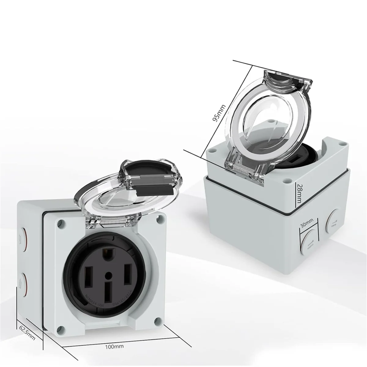 AT16 50Amp 전원 콘센트 박스, 125/250V - Outdoor Power Receptacle 리뷰 및 가격