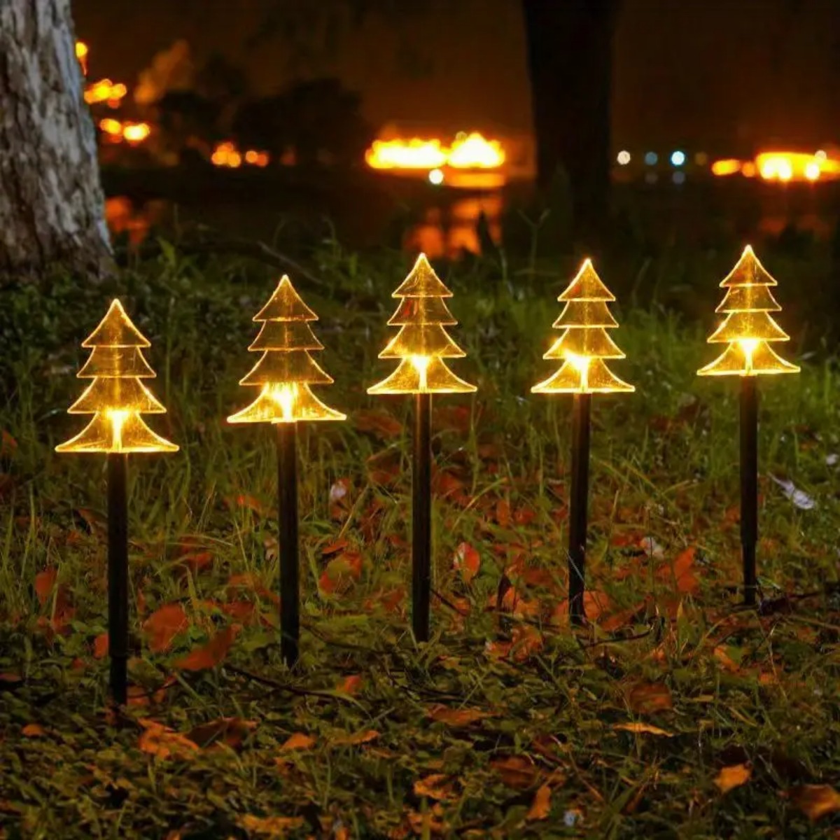 5Pcs 크리스마스 통로 조명 방수 눈송이/크리스마스  - Outdoor Solar Power Xmas Lights 리뷰 및 가격