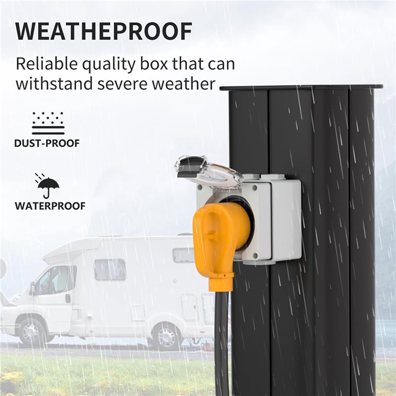 2X 30Amp 전원 콘센트 박스, 125볼트 NEMA - Outdoor Power Receptacle 리뷰 및 가격