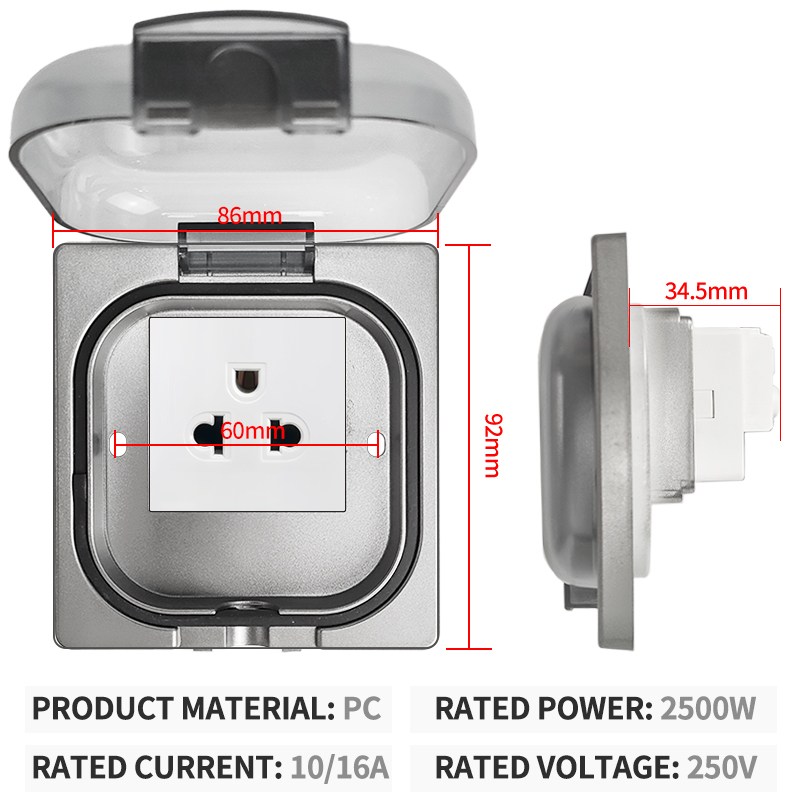IP65 방수 야외 소켓 - 16A 고출력 벽면 플레이 - Outdoor Power Receptacle 리뷰 및 가격