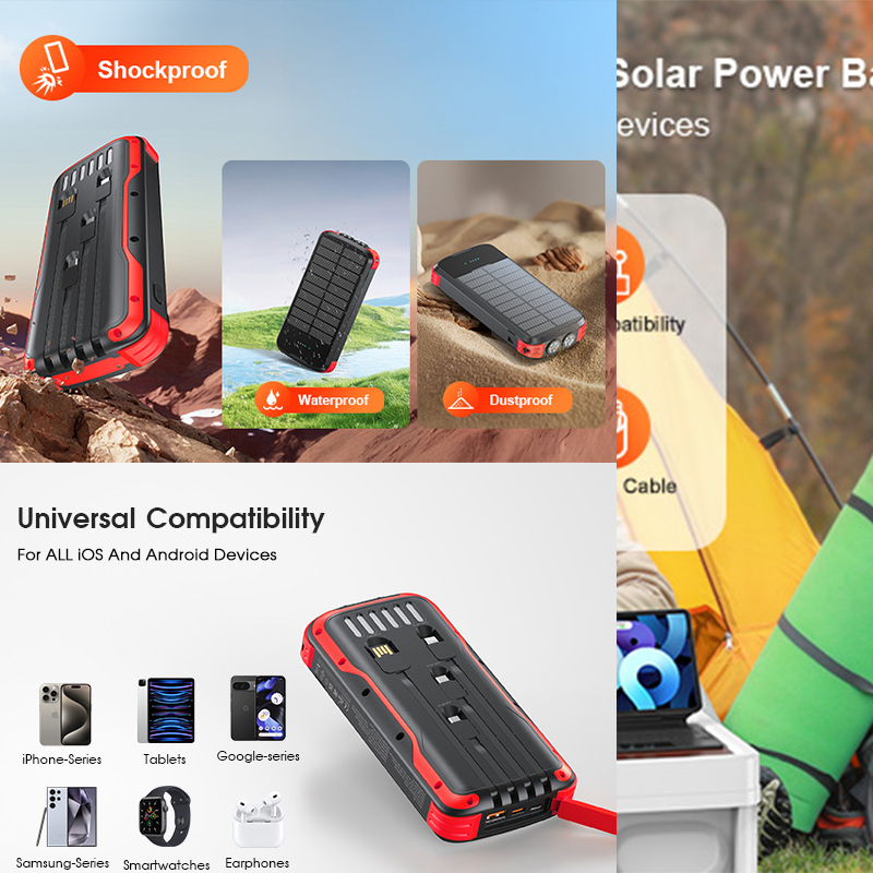 40000mAh 태양광 파워뱅크 방수 휴대용 충전기 고 - Xiaomi Outdoor Power Supply 리뷰 및 가격