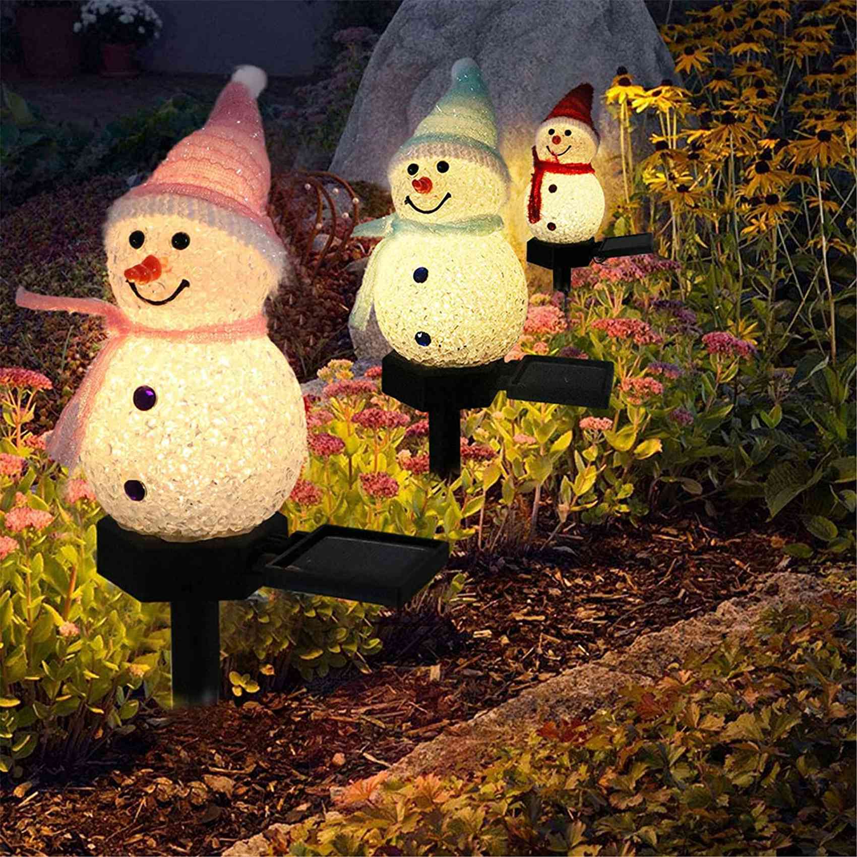 ABAH-눈사람 태양광 조명 크리스마스 태양열 LED  - Outdoor Solar Power Xmas Lights 리뷰 및 가격