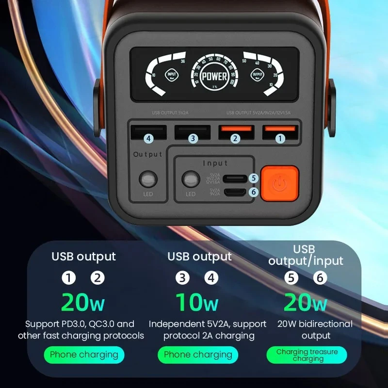60000mAh 대용량 고속 충전 전원 은행 6 출력  - Xiaomi Outdoor Power Supply 리뷰 및 가격