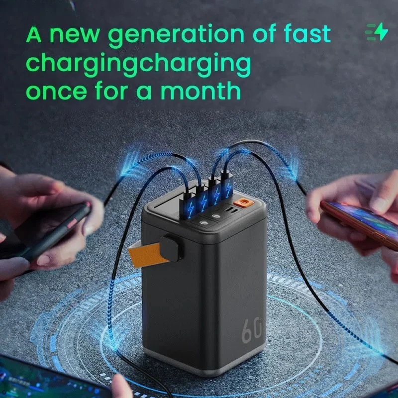 60000mAh 대용량 고속 충전 전원 은행 6 출력  - Xiaomi Outdoor Power Supply 리뷰 및 가격