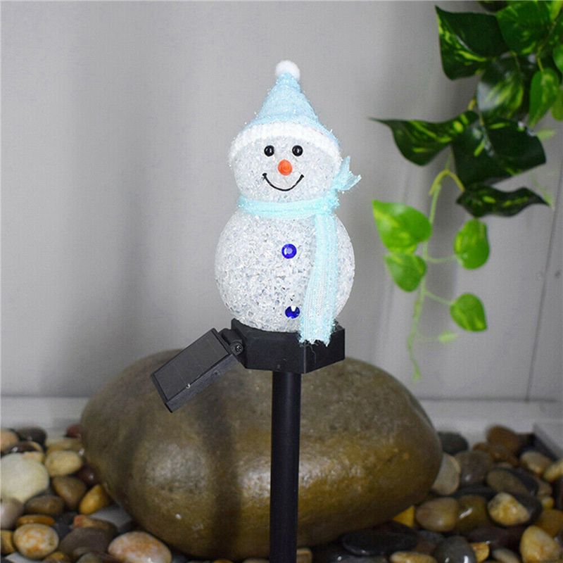 새로운 4X 눈사람 태양광 조명 크리스마스 태양열 LE - Outdoor Solar Power Xmas Lights 리뷰 및 가격