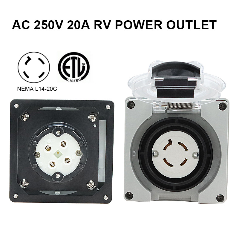 125/250V 20A 발전기 RV 전원 인렛 박스 P - Outdoor Power Receptacle 리뷰 및 가격
