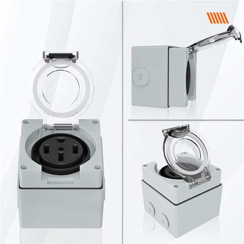 ABZL 6X 50Amp 전원 콘센트 박스, 125/2 - Outdoor Power Receptacle 리뷰 및 가격