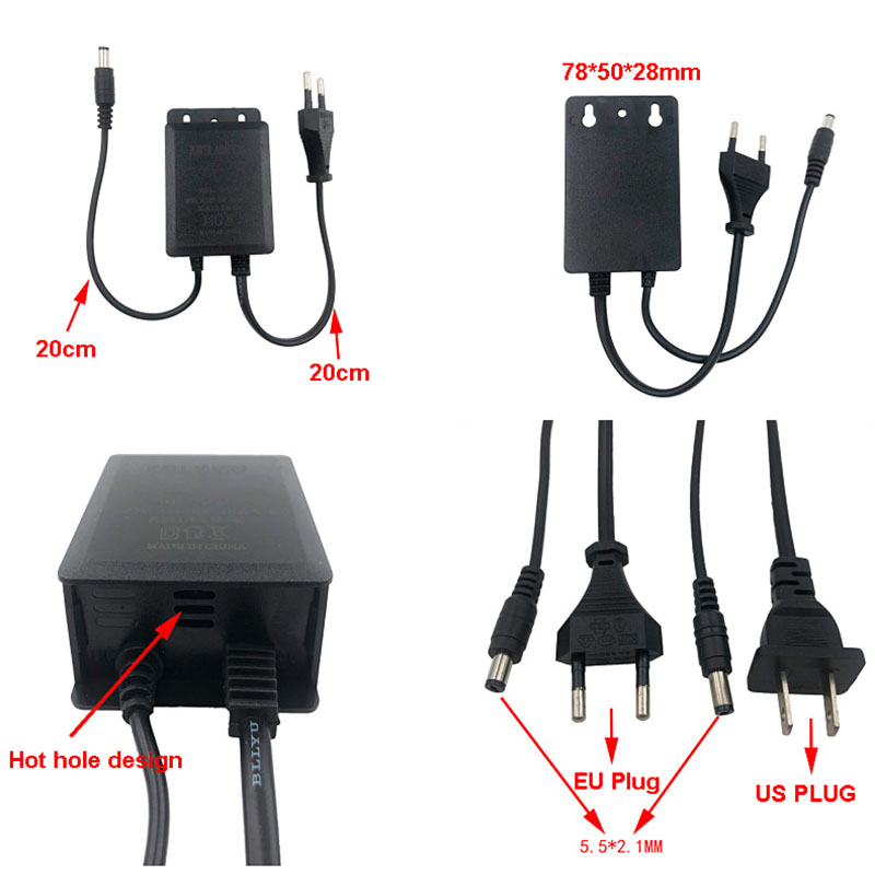 미국 EU 야외 방수 전원 어댑터, AC 100-240 - Outdoor Power Supply 12V 리뷰 및 가격