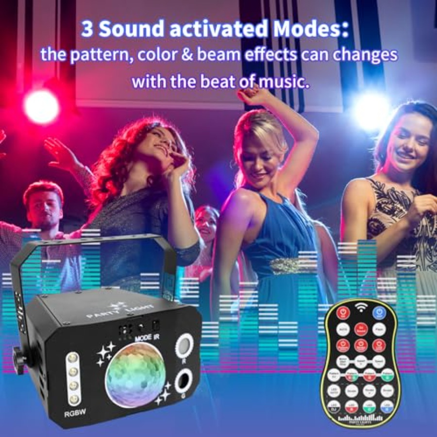 7렌즈 디스코볼 조명 USB 전원 RGBW DJ 스트로 - Outdoor Solar Power Xmas Lights 리뷰 및 가격