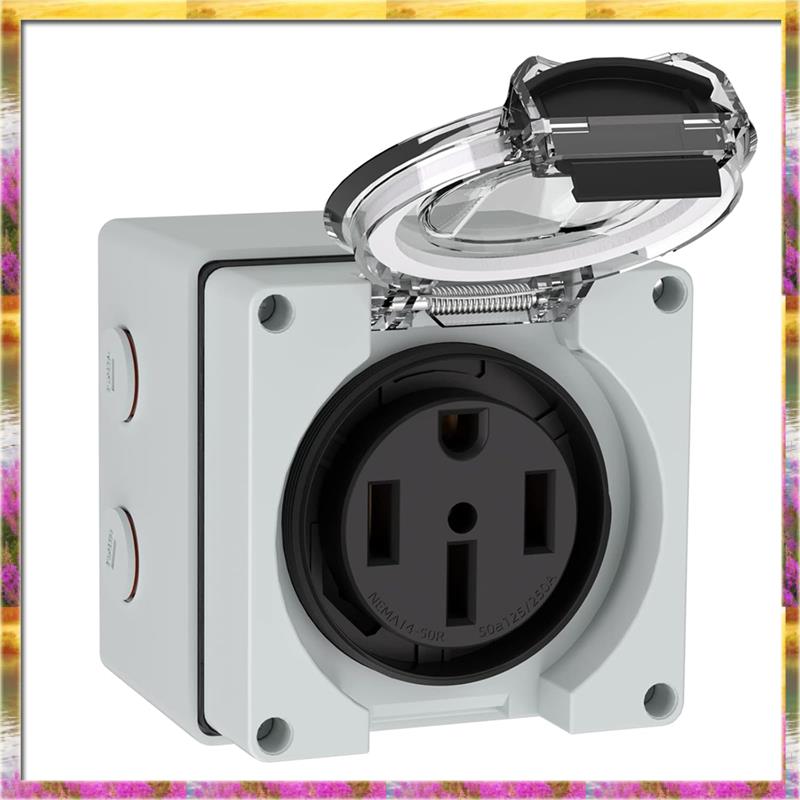 AA46 HOT-50Amp 실외 전원 콘센트 상자, 전 - Outdoor Power Receptacle 리뷰 및 가격
