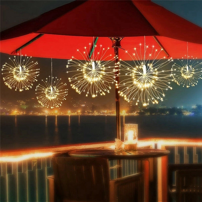 200 LED 태양광 램프, 스타버스트 스트링 라이트, - Outdoor Solar Power Xmas Lights 리뷰 및 가격