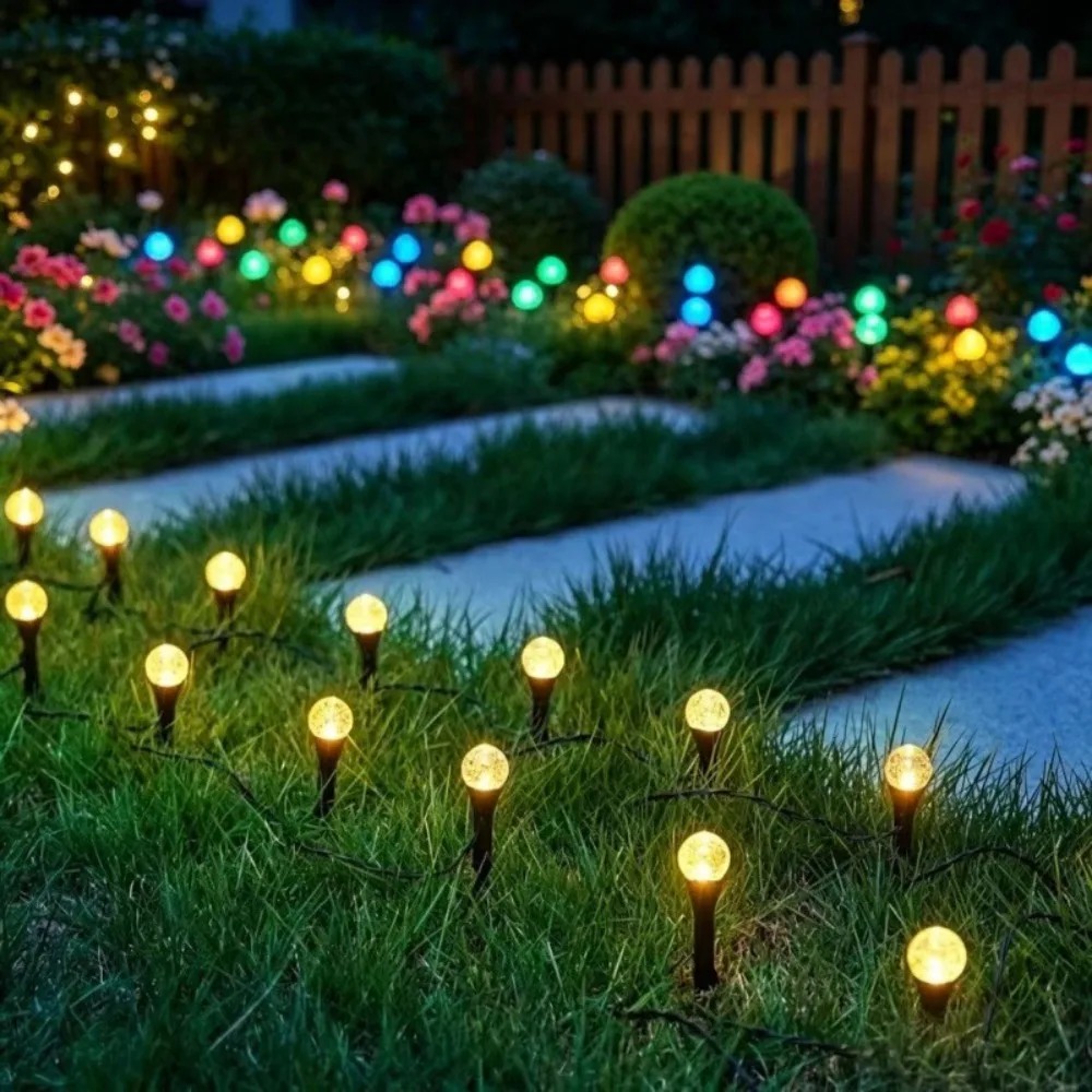 태양열 구동 5M 20LED 야외 잔디밭 스트링 조명  - Outdoor Solar Power Xmas Lights 리뷰 및 가격