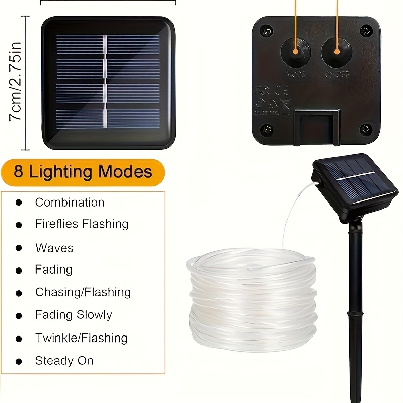 태양광 로프 조명 8가지 모드 방수 태양광 스트링 조명 - Outdoor Solar Power Xmas Lights 리뷰 및 가격